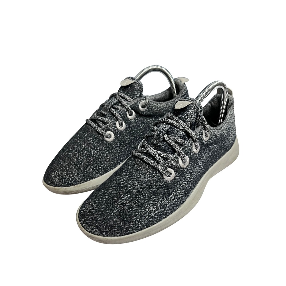 Allbirds Wool Runners Navy Blue Gray Marl Merino Wool Sneakers Womens 7